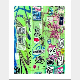 Green Street Sticker Urban Tag NYC Posters and Art